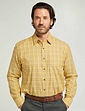 Double Two Tattersall Brushed Check Shirt - Mustard