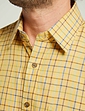 Double Two Tattersall Brushed Check Shirt - Mustard