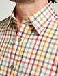 Double Two Brushed Check Tattersall Shirt - Gold