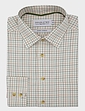 Tattersall Double Two Brushed Check Shirt  - Green