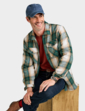 Pegasus Sherpa Lined Zip Overshirt - Green