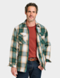 Pegasus Sherpa Lined Zip Overshirt - Green