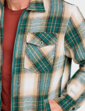 Pegasus Sherpa Lined Zip Overshirt - Green