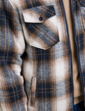 Pegasus Sherpa Lined Zip Overshirt - Navy