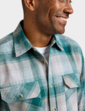 Pegasus Long Sleeve Brushed Check Shirt - Forest Green