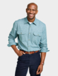 Pegasus Long Sleeve Flannel Shirt - Forest Green