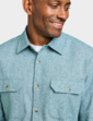 Pegasus Long Sleeve Flannel Shirt - Forest Green