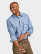 Pegasus Long Sleeve Flannel Shirt - Navy