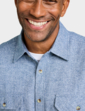 Pegasus Long Sleeve Flannel Shirt - Navy