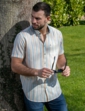 Peter Gribby Short Sleeve Stripe Shirt - Multi