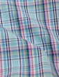 Double Two Short Sleeve Check Shirt - Aqua