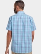 Double Two Short Sleeve Check Shirt - Aqua