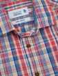Double Two Check Short Sleeve Shirt - Red