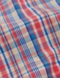 Double Two Check Short Sleeve Shirt - Red
