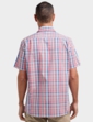 Double Two Check Short Sleeve Shirt - Red