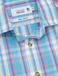 Check Double Two Short Sleeve Shirt - Turquoise