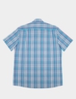 Check Double Two Short Sleeve Shirt - Turquoise
