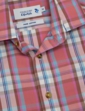 Double Two Short Sleeve Check Shirt - Red