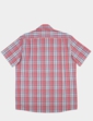 Double Two Short Sleeve Check Shirt - Red