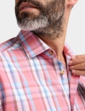 Double Two Short Sleeve Check Shirt - Red