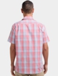 Double Two Short Sleeve Check Shirt - Red