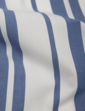 Stripe Double Two Short Sleeve Shirt - White Navy