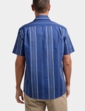 Short Sleeve Stripe Double Two Shirt - Navy