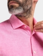 Linen Blend Double Two Shirt - Pink
