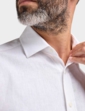 Linen Blend Double Two Shirt - White