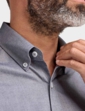 Double Two Short Sleeve Oxford Shirt - Charcoal