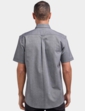 Double Two Short Sleeve Oxford Shirt - Charcoal
