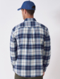 Crew Clothing Check Flannel Shirt - Blue