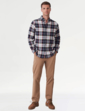 Crew Clothing Check Flannel Shirt - Red