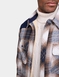 Pegasus Sherpa Lined Overshirt with Cord Panel - Navy