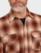 Pegasus Long Sleeve Check Shirt with Chest Pockets - Chestnut