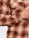 Pegasus Long Sleeve Check Shirt with Chest Pockets - Chestnut