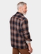 Pegasus Long Sleeve Check Shirt with Chest Pockets - Navy