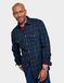 Pegasus Long Sleeve Check Shirt - Navy