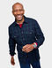 Pegasus Long Sleeve Check Shirt - Navy