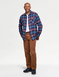 Pegasus Cotton Flannel Check Shirt - Burgundy
