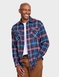 Pegasus Cotton Flannel Check Shirt - Burgundy