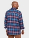 Pegasus Cotton Flannel Check Shirt - Burgundy