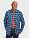 Pegasus Cotton Flannel Check Shirt - Navy