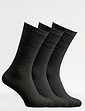 HJ Hall Pack Of 3 Extra Wide Fit Softop Socks - Black