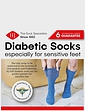 HJ Hall Pack of 2 Diabetic Wool Sock - Airforce