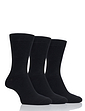 Farah Cotton Rich Soft Grip 3 Pack Socks - Black
