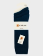 Farah Cotton Rich Soft Grip 3 Pack Socks - Navy