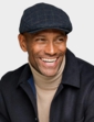 Stretch Tweed Cap - Navy
