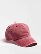 Stonewashed Baseball Cap - Wine