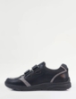 Truflex Touch Fasten Wide Fit Trainer - Black